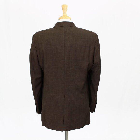 Ralph Lauren 44L Brown Check 2-Button Sport Coat Blazer Jacket P264 - Picture 6 of 10